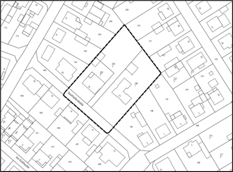 Abbildung 1: Geltungsbereich des Bebauungsplans